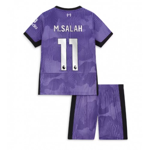 Echipament fotbal Liverpool Mohamed Salah #11 Tricou Treilea 2023-24 pentru copii maneca scurta (+ Pantaloni scurti)